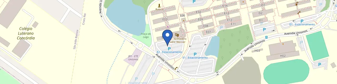 Mapa da estação Estacionamento Escola De Saúde Anfiteatro Pde Werner