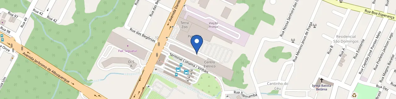 Mapa da estação Potiguar Cohama