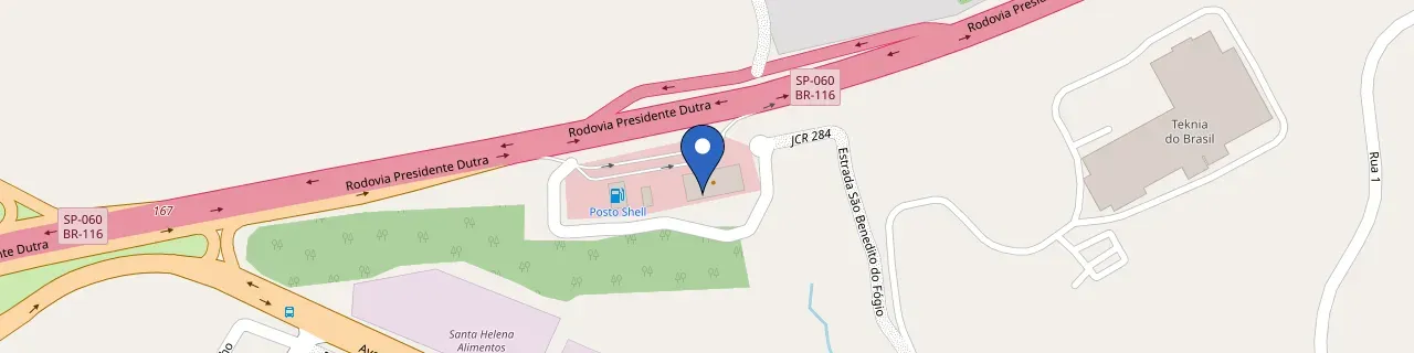 Mapa da estação Tupinambá | Frango Assado - Jacareí