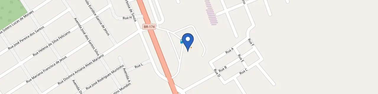 Mapa da estação Posto Tuiuiú