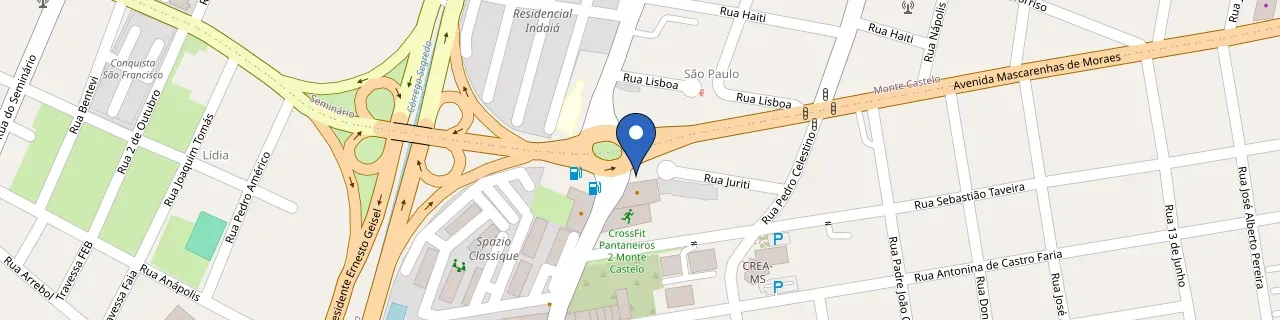 Mapa da estação Tenda Energia Solar