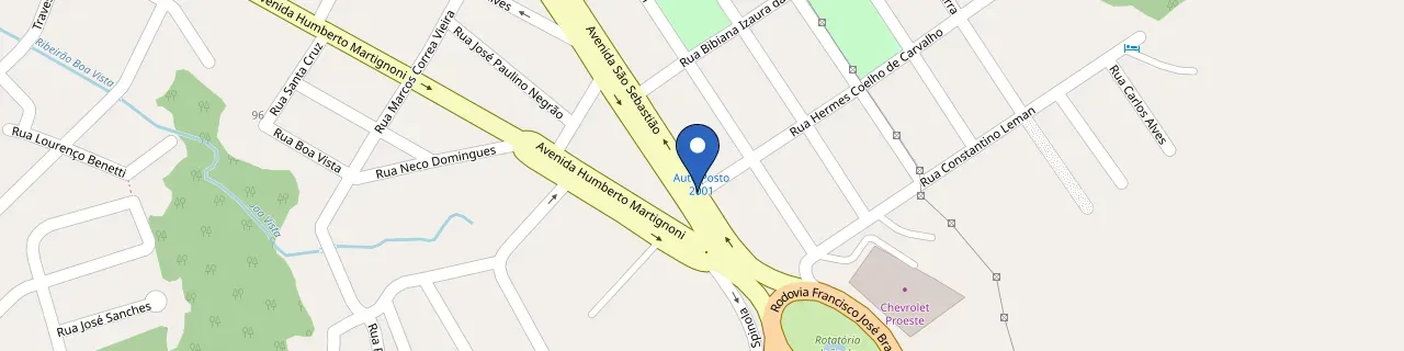 Mapa da estação Auto Posto 2001