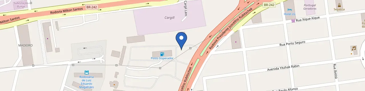 Mapa da estação Posto Imperador