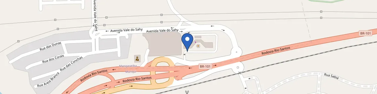 Mapa da estação Shop Solar - Sahy