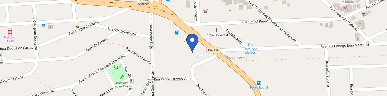 Mapa da estação Gil Pneus