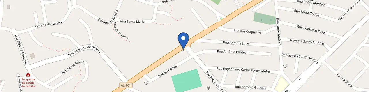 Mapa da estação Paripueira Alagoas