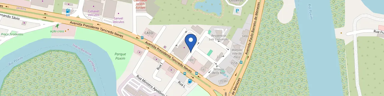 Mapa da estação Br Super Carga - Aracaju