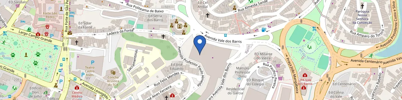 Mapa da estação Ferreira Costa Barris