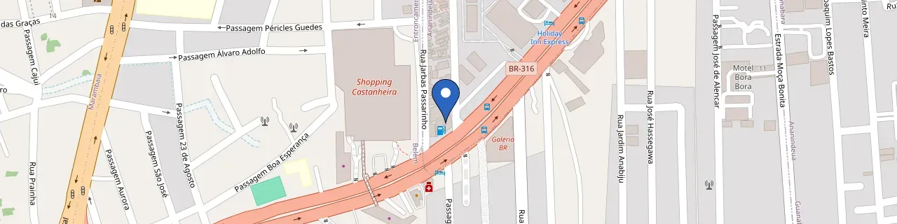 Mapa da estação BR Eletron Distribuidora