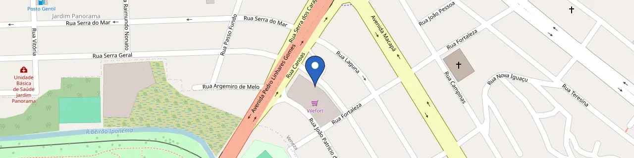 Mapa da estação Posto JR Faisao IV