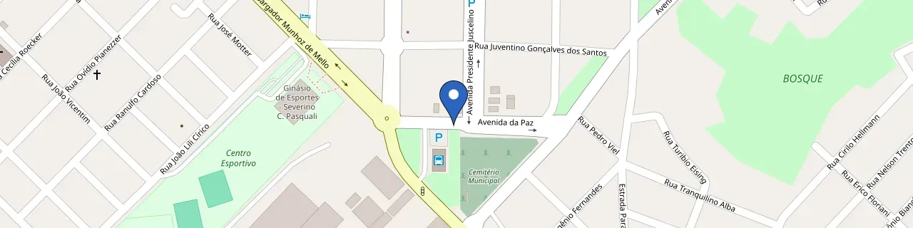 Mapa da estação Bionova Cafelândia