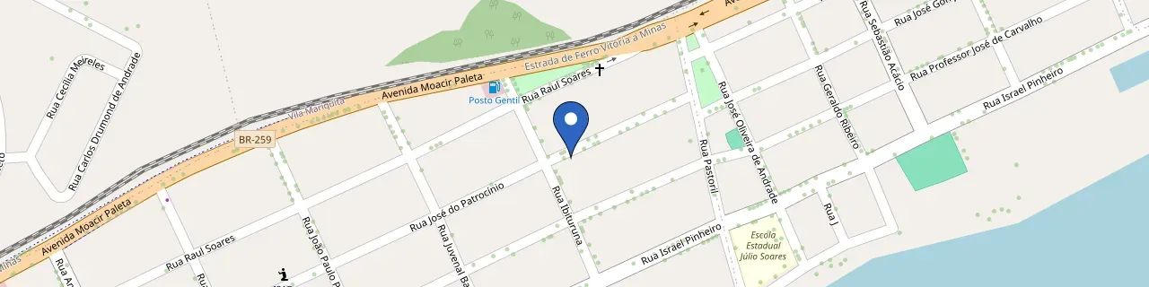 Mapa da estação Hospedagem Com Recarga