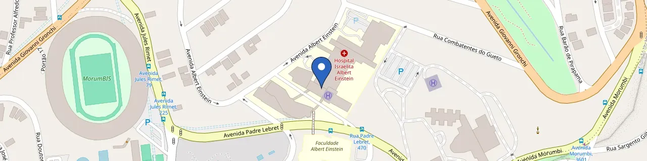 Mapa da estação Hospital Albert Einstein - Av. Albert Einstein, 627 - Enel X