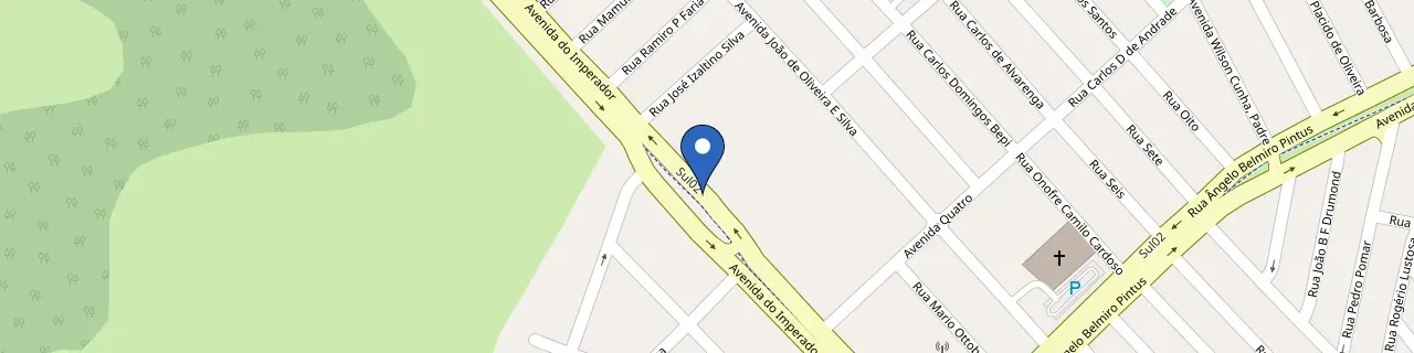 Mapa da estação Linha Verde SJC Terminal Sul