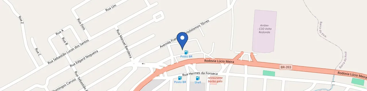Mapa da estação Posto Ap São Luis