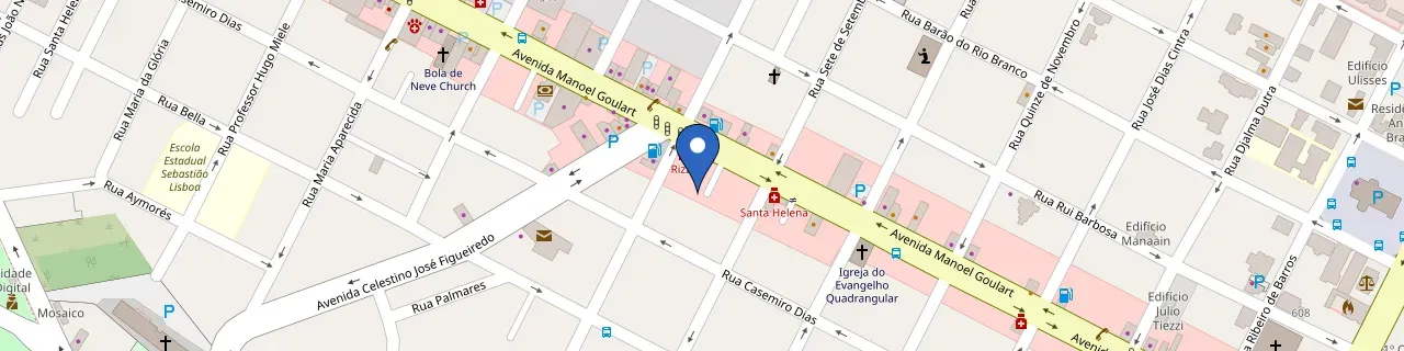 Mapa da estação Solares