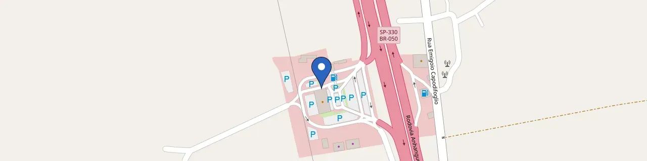 Mapa da estação Posto Cristal Leme