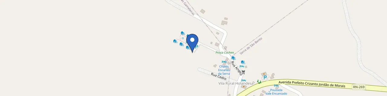 Mapa da estação Pousada Pedra Grande