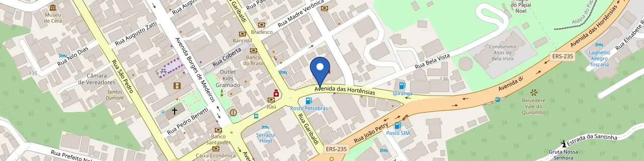 Mapa da estação Centro Gramado