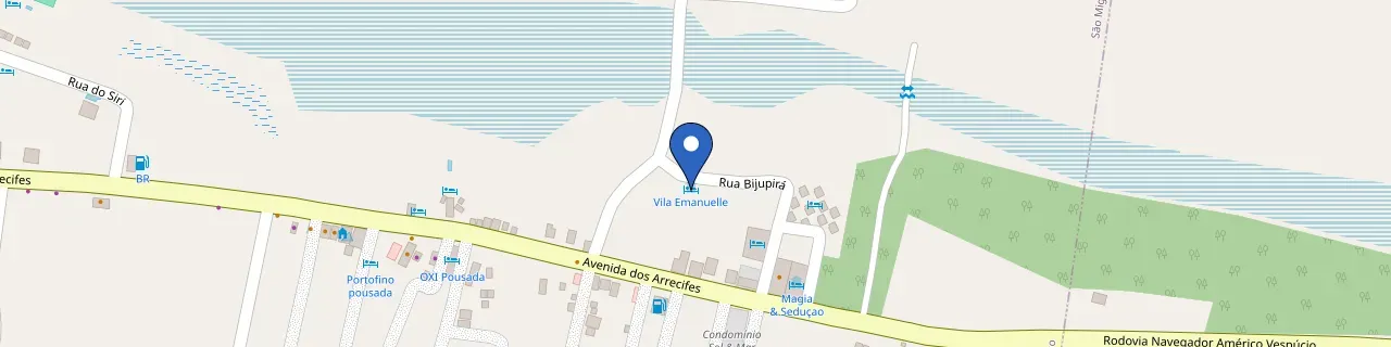 Mapa da estação Vila Emanuelle Pousada