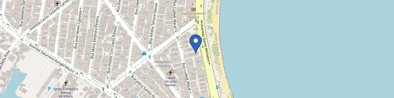 Mapa da estação Alameda Vitória Hotel